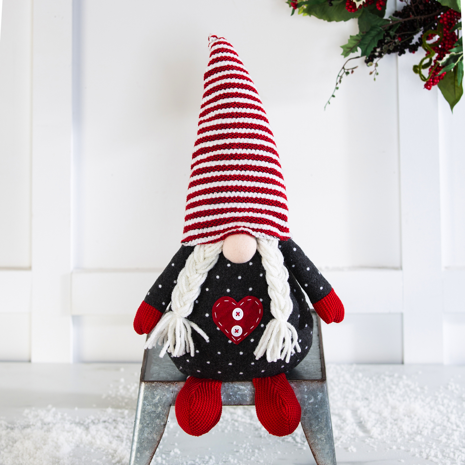 Gnome - Plush Holiday Red Stripe